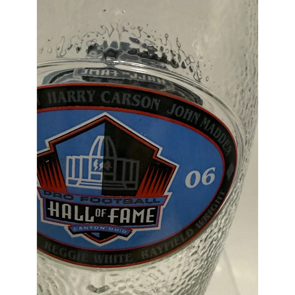 2006 Pro Football Hall of Fame Game Glass‎ Raiders vs Eagles Troy Aikman Madden